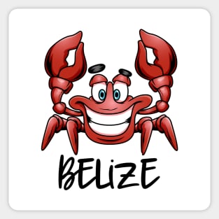 Belize Beach Cruise Red Crab Sticker